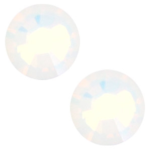 Swarovski Elements SS20 a fondo piatto (4,7 mm) White opal