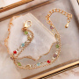 Idee creative per catene a rol&ograve; con Crystal Glass e orecchini in ottone