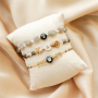 Idee creative per bracciali con perline di vetro a rondella